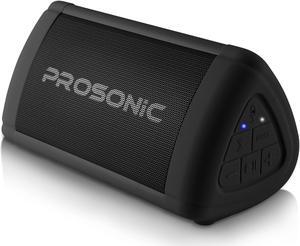 Prosonic BT3 Portable Wireless Bluetooth Speaker with 10W Stereo Sound & Bass Boost -Rich Sound & Intense Bass -Bluetooth 5.0 -Microphone -IPX5 - in & Outdoor Speaker (Black)