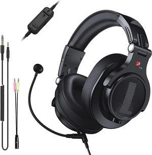 Prosonic DJ2KG Headsets with Boom Mic, Wired Over Ear Headphones for Business Meeting, Skype Zoom, PC Gaming,PS4, Xbox One, Discord, Podcast, Headset with SharePort & Volume Control (Black)