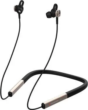 Prosonic N10 Wireless Neckband Headphones with 12mm Drivers, 12 Hours Playtime, HD Stereo Crystal Clear Sound, IPX5 Waterproof, Sporty and Ergonomic Neck Hanging Design (Black Gold)