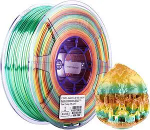 eSUN 3D Printer Silk PLA Rainbow Filament 1.75mm 1KG Multi-color DIY Artwork