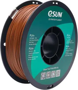 eSUN -Wholesale- 10 Rolls PLA+ Filament 1.75mm, 3D Printer Filament PLA Plus, Dimensional Accuracy +/- 0.03mm, 1KG Spool (2.2 LBS) 3D Printing Filament for 3D Printers Brown