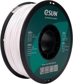 eSUN ABS+ Filament 1.75mm, 3D Printer Filament ABS Plus, Dimensional Accuracy +/- 0.05mm, 1KG Spool (2.2 LBS) 3D Printing Filament for 3D Printers Cold White
