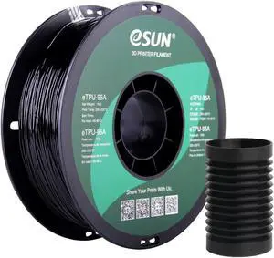 eSUN Flexible TPU Filament 1.75mm, 3D Printer Filament TPU-95A, Dimensional Accuracy +/- 0.05mm, 1KG Spool (2.2 LBS) 3D Printing Filament for 3D Printers