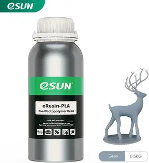eSUN Plant-Based 3D Printer Rapid Resin, 405nm LCD UV-Curing PLA Based Resin Photopolymer Resin for Photon LCD 3D Printer Liquid 3D Resin