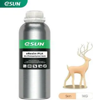 eSUN Plant-Based 3D Printer Rapid Resin, 405nm LCD UV-Curing PLA Based Resin Photopolymer Resin for Photon LCD 3D Printer Liquid 3D Resin Skin 1kg