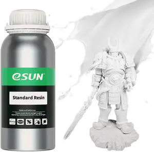 eSUN 405nm LCD 3D Printer Rapid Resin Photopolymer Standard Resin Fast Curing White 0.5KG
