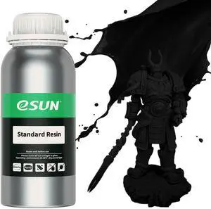eSUN 405nm LCD 3D Printer Rapid Resin Photopolymer Standard Resin Fast Curing Black 0.5KG