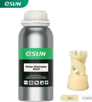 eSUN 405nm LCD UV Curing Water Washable Resin for Photon LCD 3D Printer 500G Skin