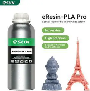 eSUN Plant-Based Pro 3D Printer Rapid Resin, 405nm LCD UV-Curing High Precision PLA Based Resin Photopolymer Resin for Monochrome Screen 3D Printer