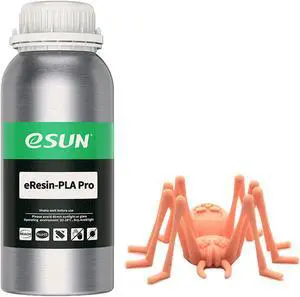 eSUN Plant-Based Pro 3D Printer Rapid Resin, 405nm LCD UV-Curing High Precision PLA Based Resin Photopolymer Resin for Monochrome Screen 3D Printer Beige 0.5KG