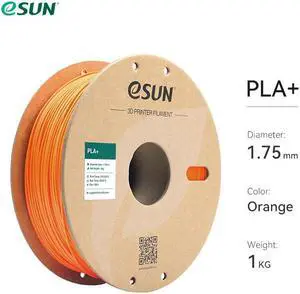 eSUN PLA+ Filament 1.75mm, 3D Printer Filament PLA Plus, Dimensional Accuracy +/- 0.03mm, 1KG Spool (2.2 LBS) 3D Printing Filament for 3D Printers Orange