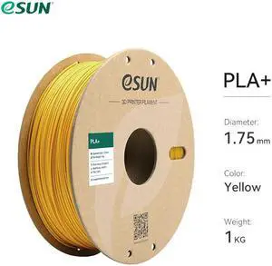 eSUN PLA+ Filament 1.75mm, 3D Printer Filament PLA Plus, Dimensional Accuracy +/- 0.03mm, 1KG Spool (2.2 LBS) 3D Printing Filament for 3D Printers Yellow