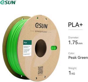 eSUN PLA+ Filament 1.75mm, 3D Printer Filament PLA Plus, Dimensional Accuracy +/- 0.03mm, 1KG Spool (2.2 LBS) 3D Printing Filament for 3D Printers Peak Green
