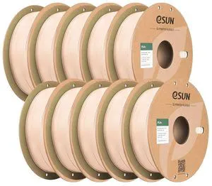 eSUN -Wholesale- 10 Rolls PLA+ Filament 1.75mm, 3D Printer Filament PLA Plus, Dimensional Accuracy +/- 0.03mm, 1KG Spool (2.2 LBS) 3D Printing Filament for 3D Printers Beige eSUN -Wholesale- 10 Rolls PLA+ Filament 1.75mm, 3D Printer Filament PLA Plus, Dimensional Accuracy +/- 0.03mm, 1KG Spool (2.2 LBS) 3D Printing Filament for 3D Printers Beige