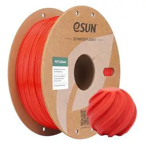 eSUN Basic PETG Filament 1.75mm, High Toughness Glossy PETG 3D Printing Filament, 1KG Spool (2.2 LBS) 3D Printer Filament, Red eSUN Basic PETG Filament 1.75mm, High Toughness Glossy PETG 3D Printing Filament, 1KG Spool (2.2 LBS) 3D Printer Filament, Red