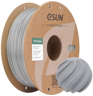 eSUN PETG Basic Filament 1.75mm, High Toughness Glossy PETG 3D Printing Filament, 1KG Spool (2.2 LBS) 3D Printer Filament, Solid Silver eSUN PETG Basic Filament 1.75mm, High Toughness Glossy PETG 3D Printing Filament, 1KG Spool (2.2 LBS) 3D Printer Filament, Solid Silver