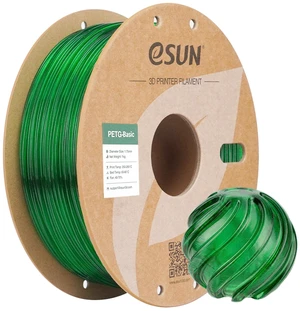 eSUN Basic PETG Filament 1.75mm, High Toughness Glossy PETG 3D Printing Filament, 1KG Spool (2.2 LBS) 3D Printer Filament, Transparent Green eSUN Basic PETG Filament 1.75mm, High Toughness Glossy PETG 3D Printing Filament, 1KG Spool (2.2 LBS) 3D Printer Filament, Transparent Green