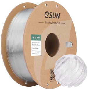 eSUN PETG Basic Filament 1.75mm, High Toughness Glossy PETG 3D Printing Filament, 1KG Spool (2.2 LBS) 3D Printer Filament, Transparent Natural eSUN PETG Basic Filament 1.75mm, High Toughness Glossy PETG 3D Printing Filament, 1KG Spool (2.2 LBS) 3D Printer Filament, Transparent Natural