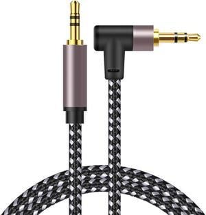 3.5mm to 6.35mm Stereo Audio Cable 4 Feet (2 Pack), 1/4 to 1/8 inch  Headphone Cable Jack, Hi-Fi Sound, Gold Plated Connectors, OFC Core, Black  Cable