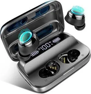 Wireless Earbuds, Bluetooth 5.1 Earbuds with 140H Playtime, Bluetooth Headphones Noise Cancelling Stereo Bass Wireless Earphones in Ear with Mic, USB-C Charging Case, IP7 Waterproof Headset for Sports Wireless Earbuds, Bluetooth 5.1 Earbuds with 140H Playtime, Bluetooth Headphones Noise Cancelling Stereo Bass Wireless Earphones in Ear with Mic, USB-C Charging Case, IP7 Waterproof Headset for Sports