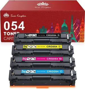 Ennovor Toner Kingdom Compatible Toner Cartridge Replacement for Canon Cartridge 054 Set 054H for Canon MF641CW Color ImageClass MF644Cdw MF642Cdw LBP622Cdw - (Black, Cyan, Magenta, Yellow)