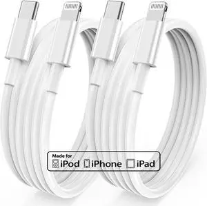 Long iPhone 12 13 14 Fast Charger Cable 10ft [Apple MFi Certified] USB C to Lightning Cable Type C Port Support Apple Charging Cord for iPhone 14 Pro/14/13 Pro/12 Pro Max/12 Mini/11 Pro/XS/XR/iPad.