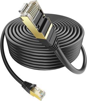 Cat 6 POE Ethernet Cable 100 ft Ethernet Cable Outdoor&Indoor Ethernet Cable  Waterproof Heavy high Speed LAN Network Cables Internet Cable 100 Ft(30  Meter) >1000Mbit/s CAT5/CAT5e/CAT6 Black 30M 1PCS 