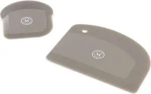 Martha Stewart Flexible Polymer Scraper Set in Gray