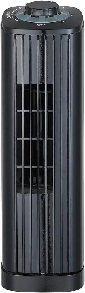 Optimus F-7348BK 14 Inch Portable Ultra-Slim Desktop Tower Fan in Black