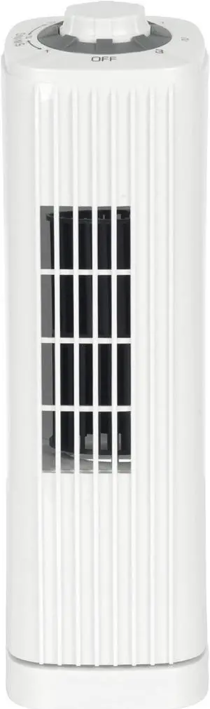 Optimus F-7348WH 14 Inch Portable Ultra-Slim Desktop Tower Fan in White