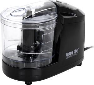 Better Chef 1.5 Cup Safety Lock Compact Chopper in Black