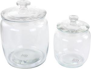 Martha Stewart 4 Piece 2.1 and 1 Quart Glass Canister Set