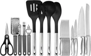 Oster 19 Piece Nylon and Stainless Steel Kitchen Tool and Utensil Set
