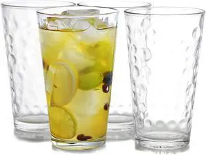 Gibson Home Great Foundations 4 Piece 16 oz. Tumbler Set in Bubble Pattern