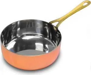 Gibson Home Rembrandt 4.7 Inch Stainless Steel Mini Frying Pan, Copper Plated