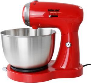 Better Chef 350 Watt MegaMix Stand Mixer in Red