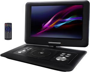 Trexonic 13.3 Inch Portable TV+DVD Player with Color TFT LED Screen and USB/HD/AV Inputs