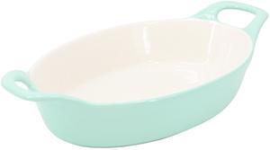 Martha Stewart Vanowen 1.2 Quart Stoneware Oval Baker in Blue