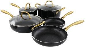 Gibson Home Ellsworth 12 Piece Aluminum Nonstick Cookware Set