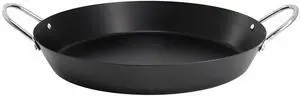 Oster Smithfire 16 Inch Nonstick Carbon Steel Paella Pan in Dark Gray Oster Smithfire 16 Inch Nonstick Carbon Steel Paella Pan in Dark Gray