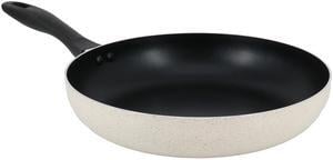 Oster Clairborne 12 Inch Round Nonstick Aluminum Frying Pan in Linen