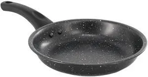 Gibson Home Delhi 9.5 Inch Round Nonstick Carbon Steel Frying Pan in Black