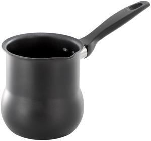 Better Chef 0.6 Quart Aluminum Nonstick Turkish Coffee Warmer in Black with Cool Touch Handle