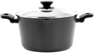 Oster Kingsway 5.5 Quart Aluminum Nonstick Dutch Oven in Black With Lid