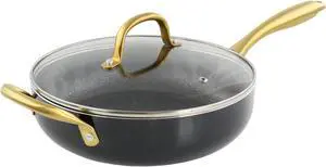 Martha Stewart Everday Midvale 5 Quart Stainless Steel Dutch Oven with Lid