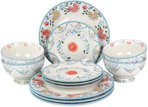 Gibson Elite Anaya 12 Piece Stoneware Dinnerware Set
