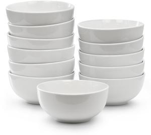 Elama Professional Kitchen 12 Piece Porcelain Bowl Set in White
