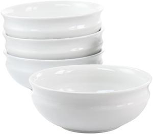 Hometrends Soho Lounge 4 Piece 6 Inch Stoneware Bowl Set in Grey