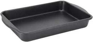 Oster Teston Platinum Collection 13x9 Inch Nonstick Carbon Steel Baking Pan in Matte Black