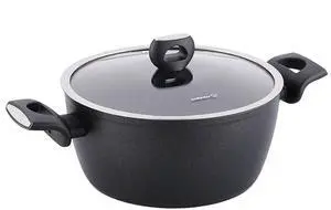 Korkmaz Nora 2 Piece 4.6 Liter Alumium Nonstick Casserole Dish with Lid